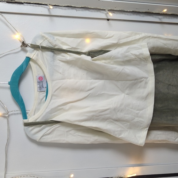 Girl's Size 8 Olive Dress Bundle: Dress, Tee, Denim Jacket - Picture 10 of 11